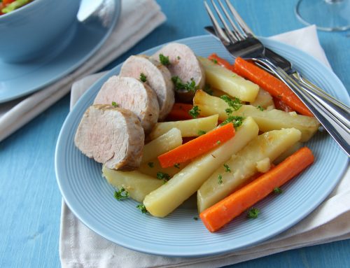 Verduras y cerdo